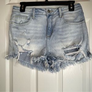 Cello Distressed Jean Shorts